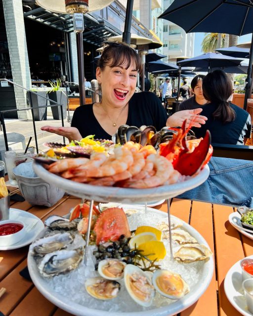 Our office manager, Charlotte is in town and we celebrated with ALL the seafood 🦞 🍤🦪🦀