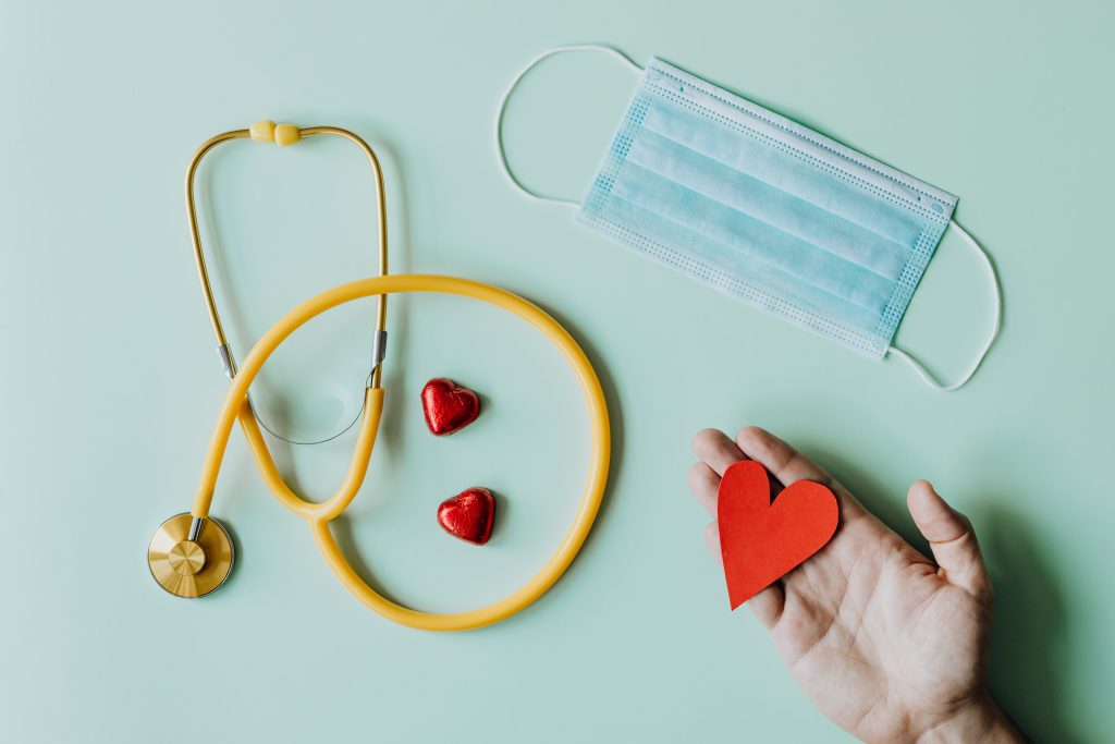 Thank you medical staff stethoscope mask heart