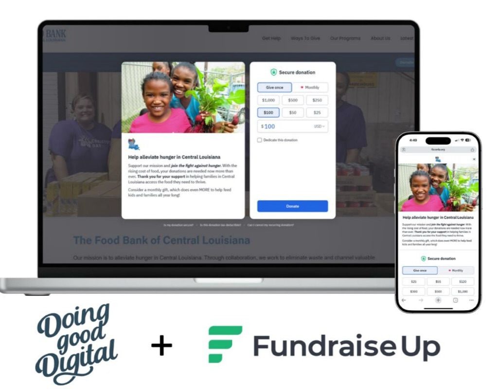 We helped The Food Bank Of Central Louisiana move to Fundraise Up and here’s what happened:
📈 364% in New Monthly Revenue
📊 36% YOY Revenue Growth
💻 41 % YOY Revenue Growth at EOY
💰 67% YOY Donation Growth at EOY
Looking for growth at you nonprofit? Dive into the full case study via our link in bio!