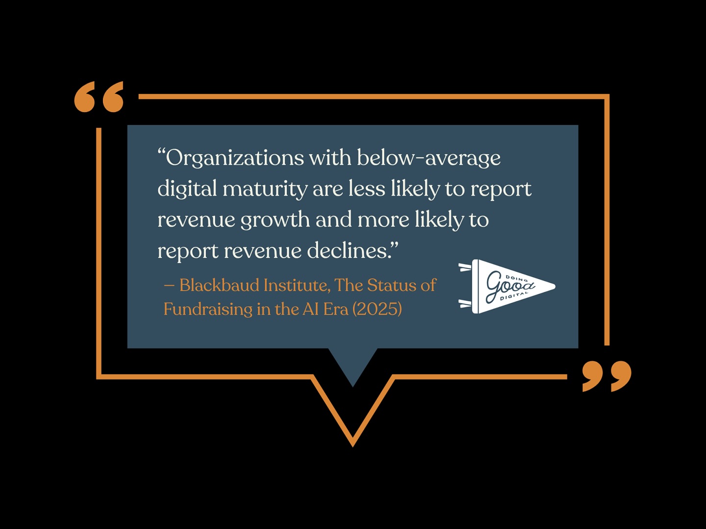 Digital maturity is one of the strongest predictors of fundraising success.
Under-investing in digital infrastructure is directly tied to declining performance.
Here’s how your nonprofit can build digital maturity and get better results: https://www.doinggoodagency.com/digital_maturity or click on our latest blog post via our link in bio!