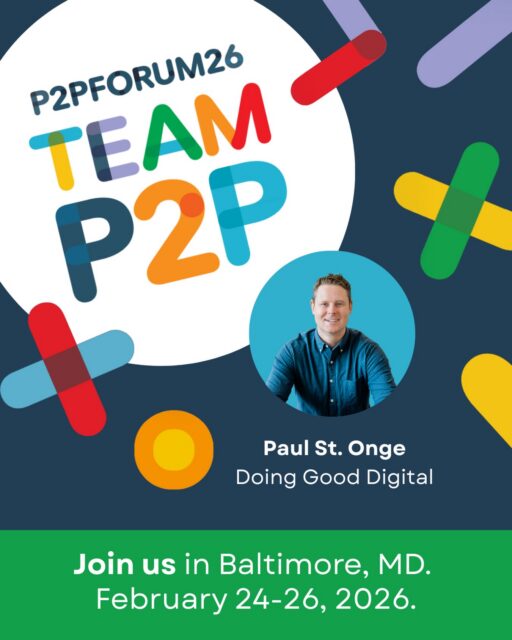 We are attending Peer-to-Peer Professional Forum for the very FIRST time this month in Baltimore. Will you be attending? 

If so, please make sure to say hello to our CEO, Paul St Onge. We would love to chat on TeamRaiser or through any of your nonprofit technology needs. 

Would you like to book a dedicated time to talk at the conference? Please let us know your preferred date and time and we can definitely make plans to meet up. 

Thinking of attending the conference? Details and tickets are still available!