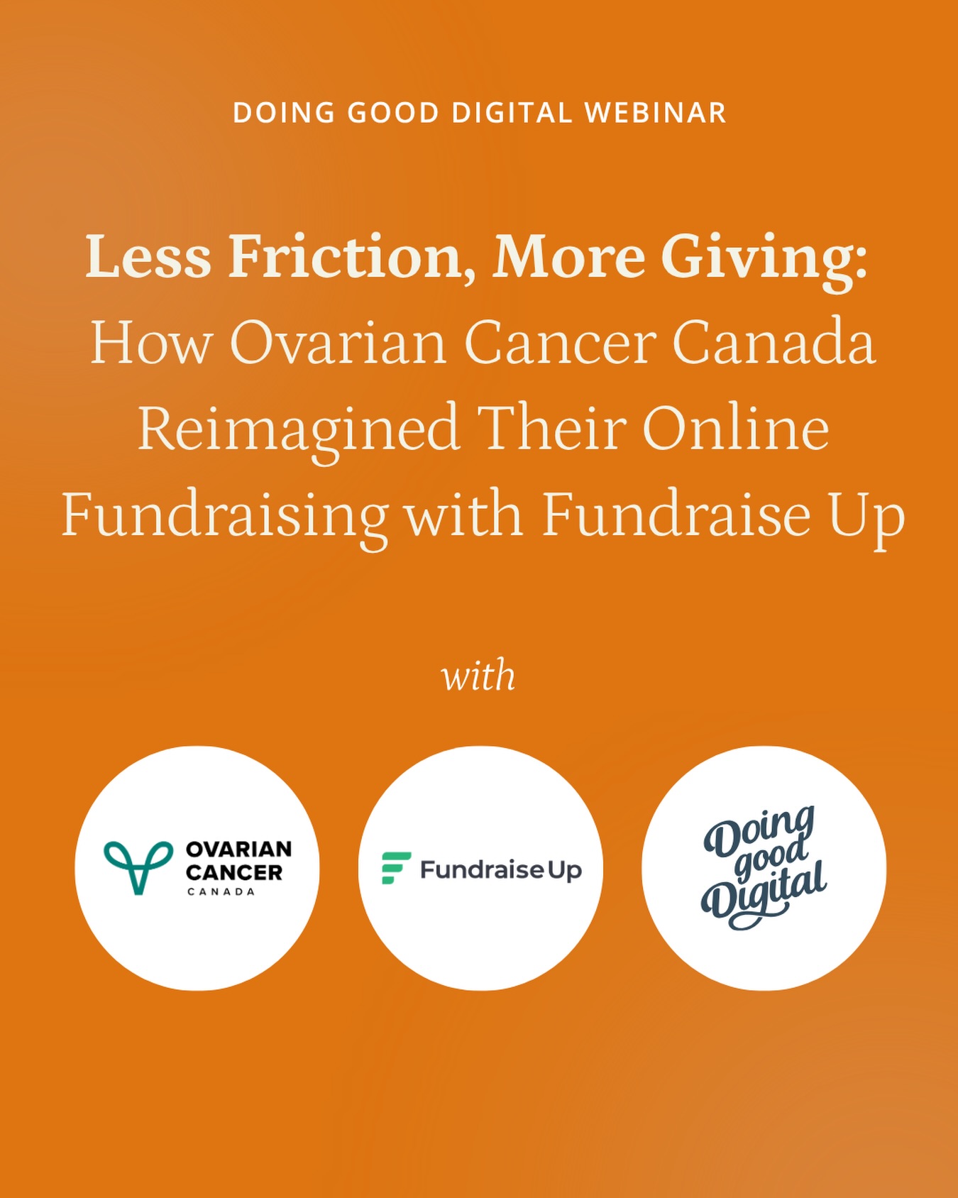 Learn how Ovarian Cancer Canada overhauled their tribute giving journey and built an optimization strategy that continues to drive results.

We share how a strategic platform migration to Fundraise Up, tribute giving optimization, and ongoing campaign strategy came together to drive real fundraising growth.

Register now In our link in bio!