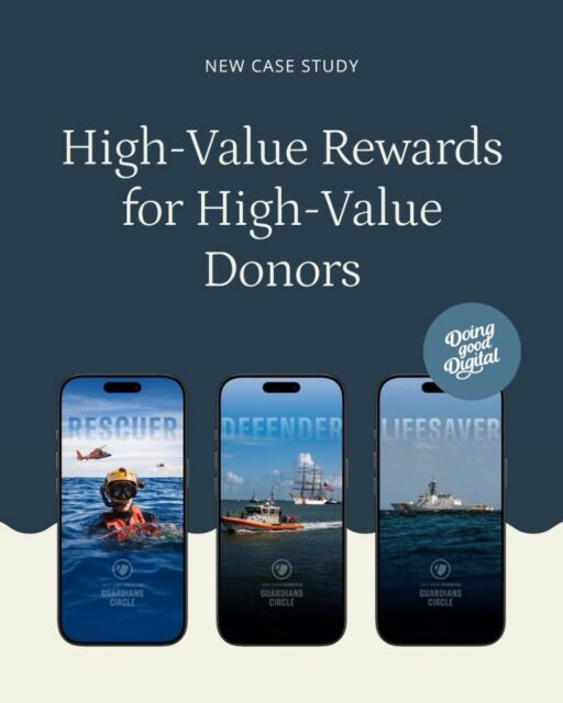 We built custom mobile wallpapers for @coastguardfoundation and launched a tiered stewardship campaign to deepen engagement with their top donors.

By segmenting the experience based on donor level and mobile opt-ins, the campaign achieved a record-breaking 9.58% click-through rate - the highest in the organization’s history. See the full case study on our website under - OUR WORK
