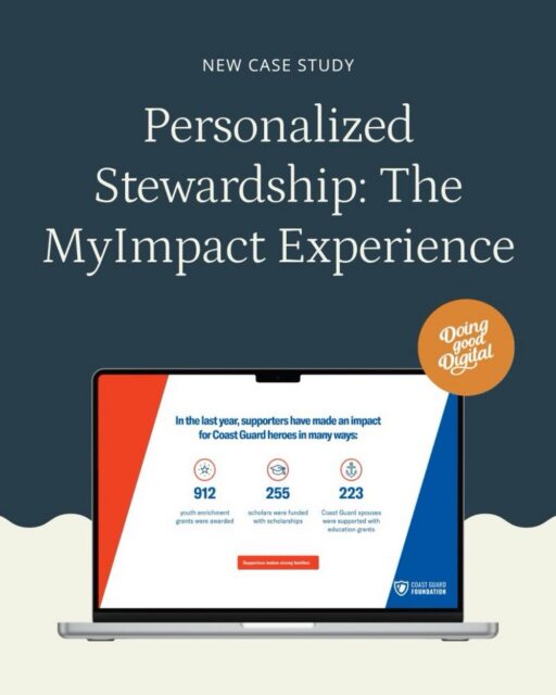 We helped the Coast Guard Foundation launch MyImpact, a donor-first storytelling platform that turned individual giving metrics into symbolic outcomes. 

By layering data with emotional rescue and scholarship stories, the campaign saw open rates hit 47% among major donors and successfully re-engaged lapsed supporters for 2026. Read the full case study on our website under OUR WORK.