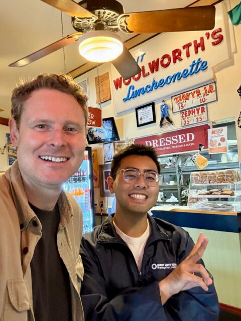 Our team in NoLA this week! We had a great visit with our clients @ochsner_philanthropy and then the best po’boy sandwich @parkwaypoorboys