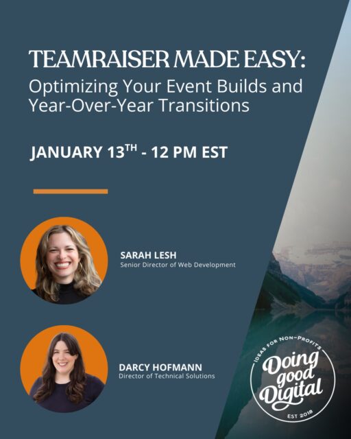 Building new Blackbaud TeamRaiser events and managing year-over-year transitions doesn’t have to be complex! Learn how an optimized TeamRaiser template can simplify event setup, improve efficiency, and ensure consistency across campaigns.
Our latest webinar with Sarah Lesh and Darcy Hofmann will walk you through key customizations, automations, and real-world success stories that demonstrate how a well-structured template can save time and reduce reliance on developers.
Register now via our link in bio!