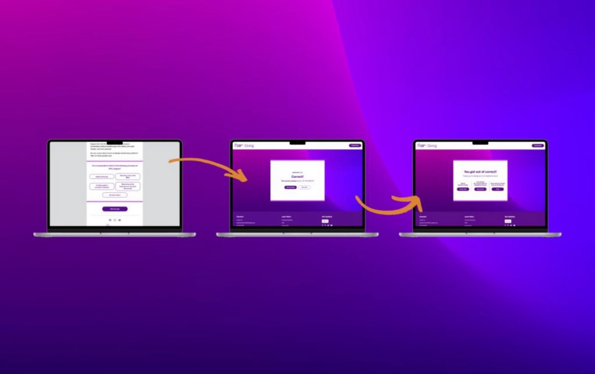 We built a fun AI quiz directly inside @Blackbaud’s Luminate Online’s survey module for NYU Langone Health.
Our idea was simple - let supporters test their own knowledge about AI breakthroughs at NYULH and see how they measure up. The experience was a short, three question quiz that educated, entertained, and ultimately drove deeper engagement with the cause. Learn more via our link in bio!